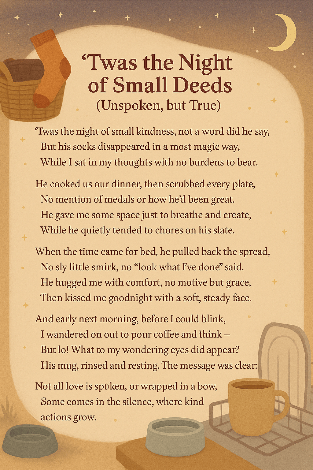 ’Twas the Night of Small Deeds (Unspoken, but&nbsp;True)